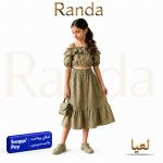 بلوز دامن لینن تابستانه دخترانه مدل لعیا
