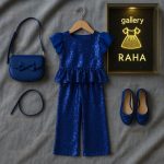 لباس مجلسی پولکی دخترانه مدل ساحل - Image 4