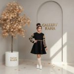 پیراهن شیک قلاب بافی دخترانه مدل نارگل - Image 10