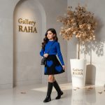 بلوز دامن بافت دخترانه مدل قلب - Image 2