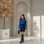 بلوز دامن بافت بچگانه مدل ستاره - Image 4