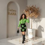 بلوز دامن بافت بچگانه مدل ستاره - Image 3