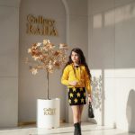 بلوز دامن بافت بچگانه مدل ستاره