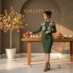 پیراهن و جلیقه بافت دخترانه مدل ماه منیر - Image 9