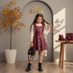 ست چرم بلوز سارافون شیک بچگانه مدل بهرخ - Image 5