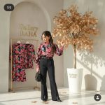 شومیز گلدار و شلوار مجلسی بچگانه مدل گلسار - Image 2