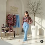 شومیز گلدار و شلوار مجلسی بچگانه مدل گلسار