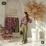 شومیز گلدار و شلوار مجلسی بچگانه مدل گلسار - Image 11