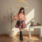 شومیز مجلسی و دامن گلدار دخترانه مدل گلنار - Image 8