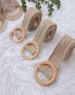 کمربند کنفی دخترانه در دو مدل گره ای و سگکی
