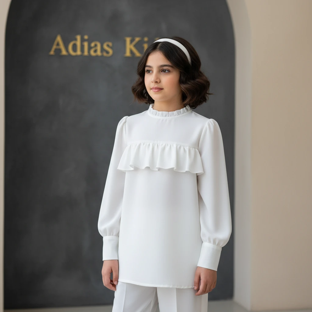 2529e560-3621-43c0-87b3-d5fe9012cc9e شومیز تک عیدانه دخترانه مدل یامین - Image 1
