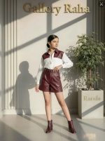 بلوز شلوارک چرم دخترانه مدل آرمیتا - Image 4