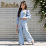 بلوز شلوار عید بچگانه مدل آسمان - Image 7