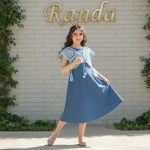پیراهن لی تنسیل با شنل قلاب بافی مدل پروانه - Image 5
