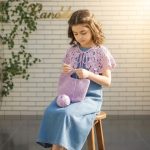 پیراهن شیک عیدانه بچگانه با قلاب بافی مدل نیلگون - Image 8