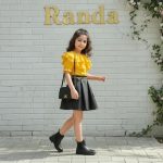 بلوز دامن چرم دخترانه مدل رهامین - Image 5