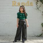 بلوز شلوار چرم عیدانه دخترانه مدل رهاسا - Image 2