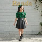 بلوز دامن  پیشبندی چرم مدل رایا - Image 9