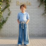 شومیزشلوار لی عیدانه دخترانه مدل ساینا - Image 10