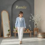 کت شلوار عیدانه دخترانه با خرجکار دانتل مدل شفق - Image 5