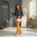 شومیز شلوار طرحدار عیدانه دخترانه مدل گلشید - Image 3