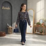 شومیز شلوار طرحدار عیدانه دخترانه مدل گلشید - Image 10