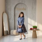 شومیز دامن طرحدار دخترانه مدل گلاره - Image 5