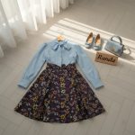 شومیز دامن طرحدار دخترانه مدل گلاره - Image 8