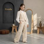 ست جلیقه شومیز شلوار عیدانه دخترانه مدل ماهسو - Image 10