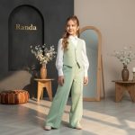 ست جلیقه شومیز شلوار عیدانه دخترانه مدل ماهسو - Image 6
