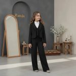 کت شلوار جلیقه شومیز بچگانه مدل ملینا - Image 9