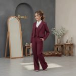 کت شلوار جلیقه شومیز بچگانه مدل ملینا
