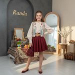 جلیقه سوزن دوزی شومیز دامن بچگانه مدل فرح - Image 3