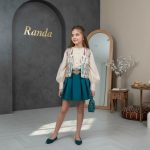 جلیقه سوزن دوزی شومیز دامن بچگانه مدل فرح - Image 4