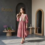 پیراهن و جلیقه سوزن دوزی مدل شهبانو - Image 10