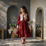 پیراهن و جلیقه سوزن دوزی مدل شهبانو