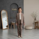 کت شلوار شیک و مجلسی دخترانه مدل پنجره - Image 2
