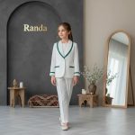 کت شلوار شیک و مجلسی دخترانه مدل آینه