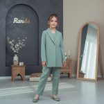 کت شلوار شیک و مجلسی دخترانه مدل سیمرغ