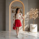 ژاکت کراپ شیک دخترانه مدل توت فرنگی