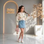 ژاکت کراپ شیک دخترانه مدل بستنی