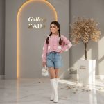 ژاکت کراپ شیک دخترانه مدل قلب سفید