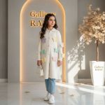 مانتو بافت شیک دخترانه مدل پروانه