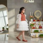 بلوز کراپ دامن مجلسی مدل ماهی - Image 7