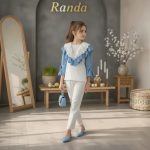 ست شومیز شلوار شیک بچگانه مدل مهدیس