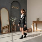 کت و شومیز و دامن چرم مدل پرنسس - Image 3