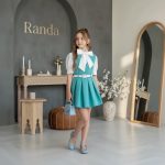 جلیقه دامن دخترانه مدل شمس