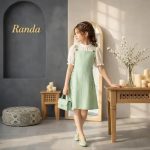 شومیز پیراهن بچگانه شیک و مجلسی مدل پرستو - Image 5