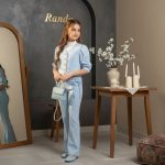 جلیقه شلوار شومیز دخترانه - Image 12