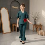 شومیزشلوار شیک بچگانه مدل دالان - Image 8